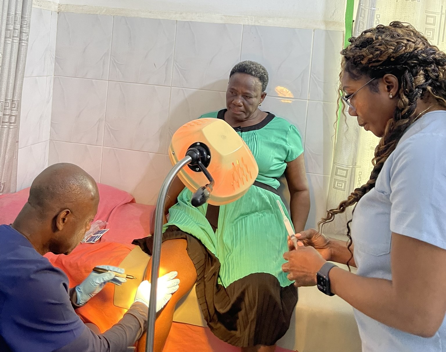 People working together in their community.